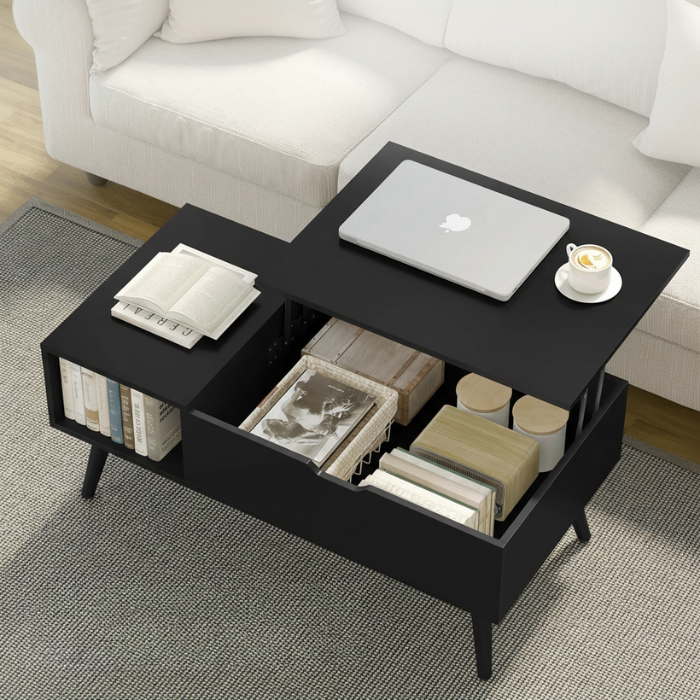 Table basse relevable industrielle