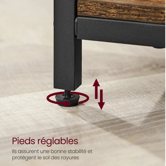 Table basse modulable avec rangement caché